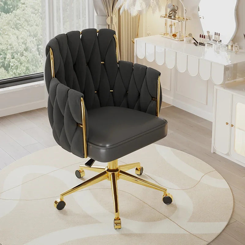 Study Throne Office Chair Vanity Modern Ergonomic Luxury Nordic Office Chair Designer Relaxing Sillas De Oficina Salon Furniture