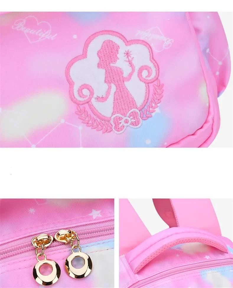 Children Girl Backpack School Bag Pink For Kid Child Teenage Schoolbag Primary Kawaii Cute Waterproof