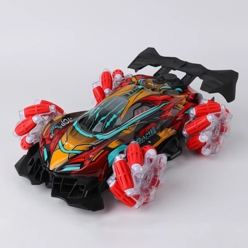 NEW F1 Drift RC Car with LED Light Wheel Music 2.4G Glove Gesture Wireless Remote Control Electrospray Stunt Car  4WD Toys