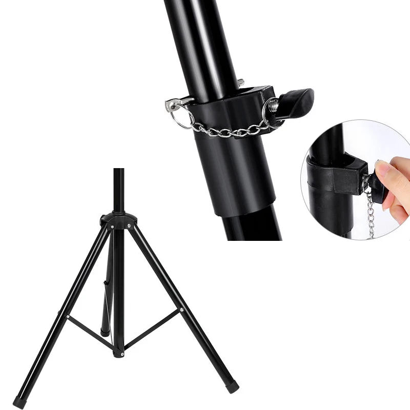 1.8M Portable Laptop Stand Floor Folding Computer Desk Adjustable Height Stable Tripod Speech Study Table for Bed Sofa Standing