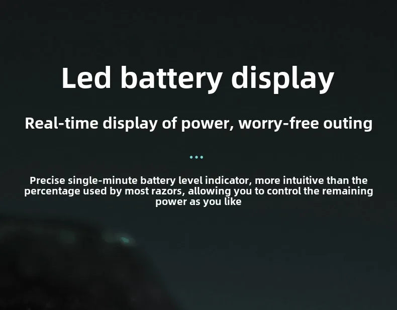 Men Electric Mini Shaver Rechargeable Type-c Charging Car Portable Led Digital Display Wet & Dry Shaver Men Women Home Razor