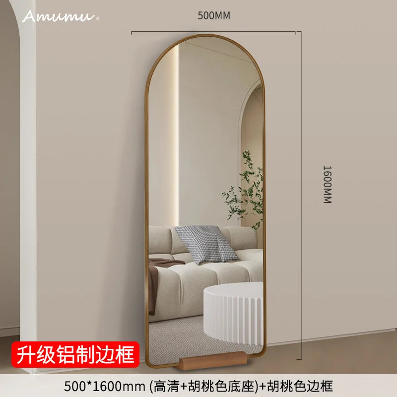 Funky Floor Mirror Standing Bathroom Bedroom Luxury Long Men Full Body Modern Mirror Decoration Espelhos Living Room Decorations