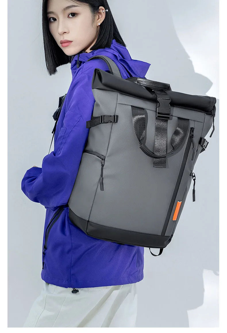 Men's Travel Bag 15.6inch Laptop Computer Backpack Outdoor Waterproof Camping Hiking School Bag College Business Rucksack