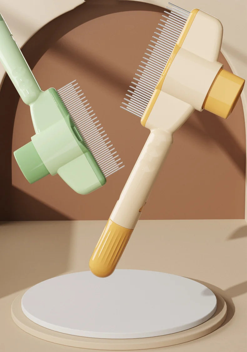 Dog Comb Pet Hair Remover One Button Dogs Brush Self-cleaning Cat Brush Massage Combs for Dog Grooming Brushes for Pet Products