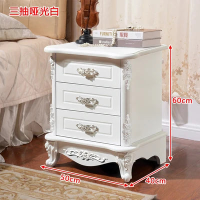 White Luxury Nightstand Mobile Bedroom Cabinets Nordic Bedside Table Librero Storage Drawers Mesitas De Noche Trendy Furniture