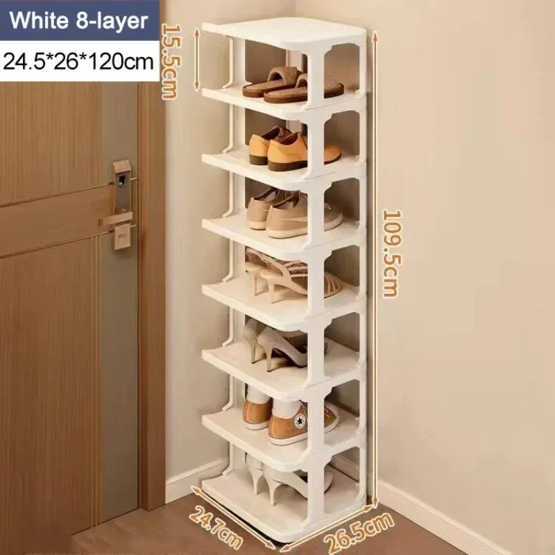Shoe Rack Storage Organizer Household Living Room Vertical Shoes Rack Storage Cabinet Cabinets Removable Household Shoe Rack
