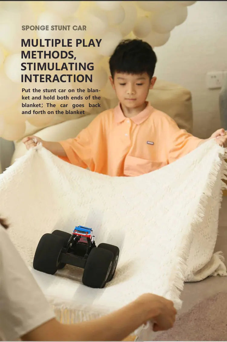 RC Car Stunt Drift Soft Big Sponge Tires Buggy Vehicle Model Radio Controlled Machine Remote Control Toys For Boys Gifts Indoor