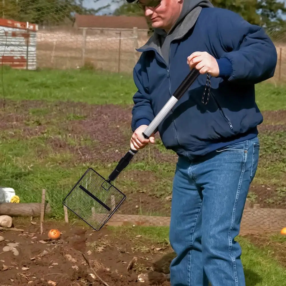 Chicken Coop Rake Retractable Cat Litter Scoop Chicken Coop Cleaning Tools Poop Shovel Garden Separating Poop And Debris Tools
