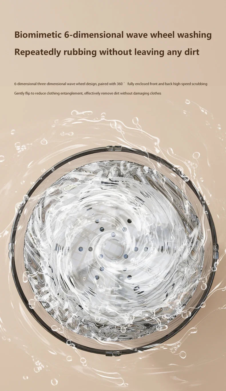 Portable Small Washing Machine Automatic Makeup Brush Cleaner Household Mini Washing Machine for Socks Underwear Panties Washer