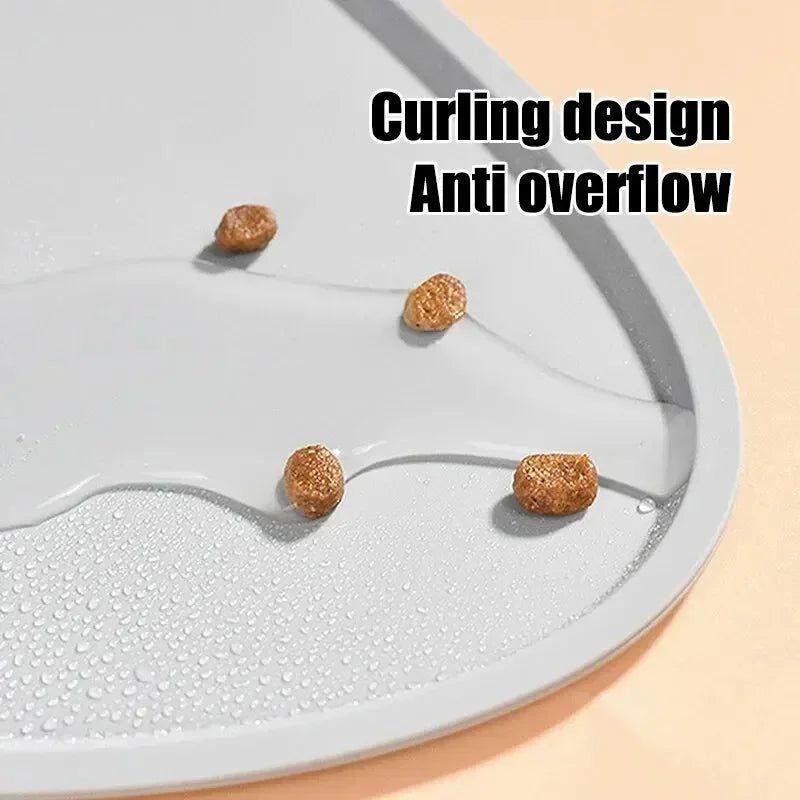 Silicone Pet Feeding Dog Cat Bowl Food Mat Non-Stick Waterproof Pet Food Feeding Pad Puppy Feeder Tray Water Cushion Placemat