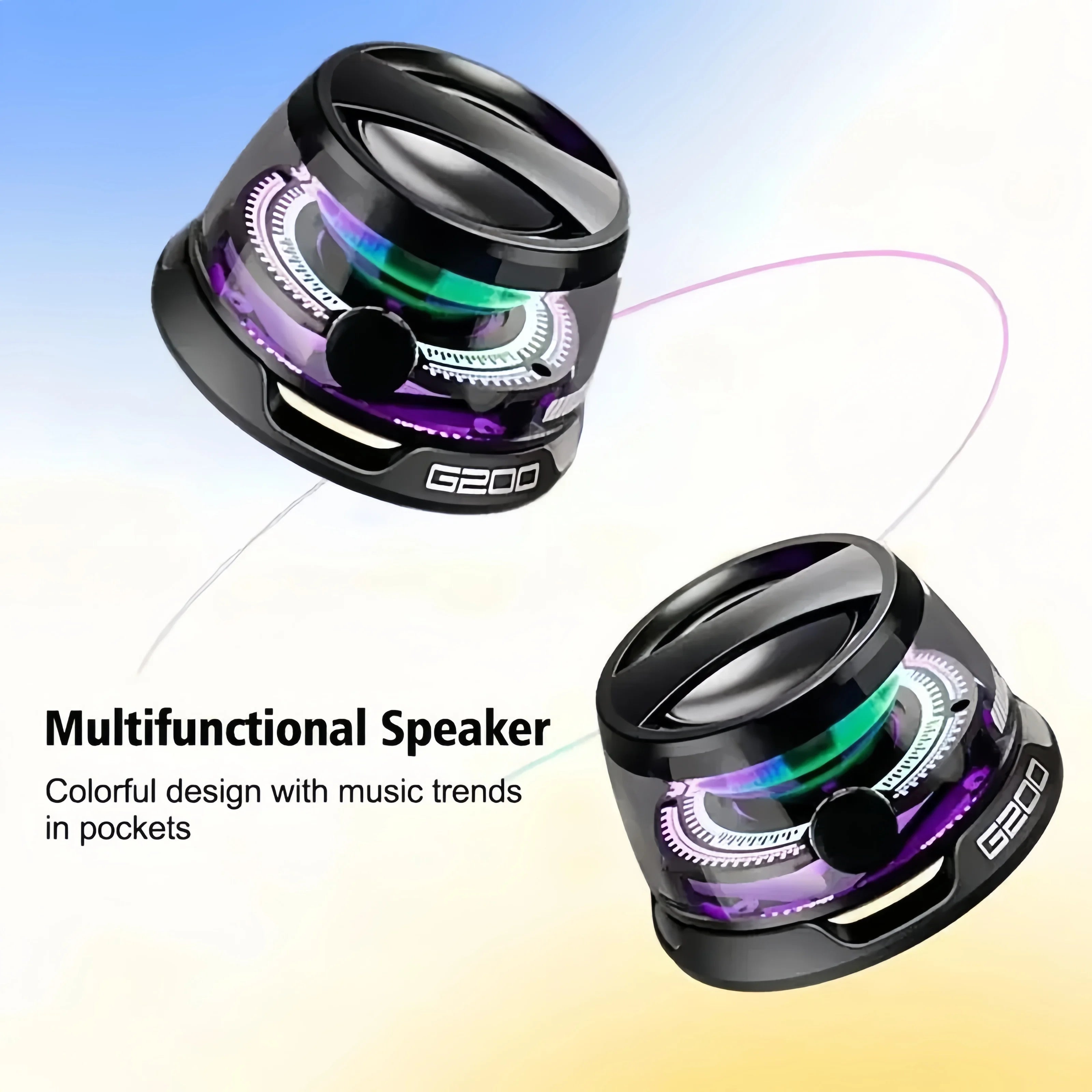 Bluetooth 5.3 Speaker Mini Speaker Portable Magnetic Speaker Multifunctional RGB Speaker for PC Macbook XIAOMI HUAWEI iPhone