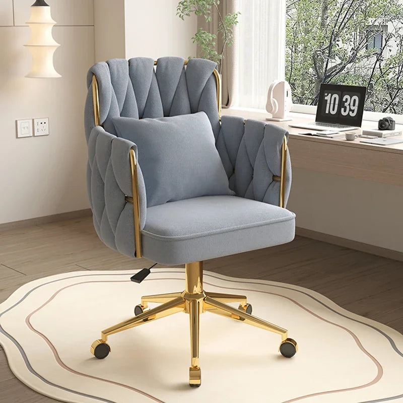 Study Throne Office Chair Vanity Modern Ergonomic Luxury Nordic Office Chair Designer Relaxing Sillas De Oficina Salon Furniture