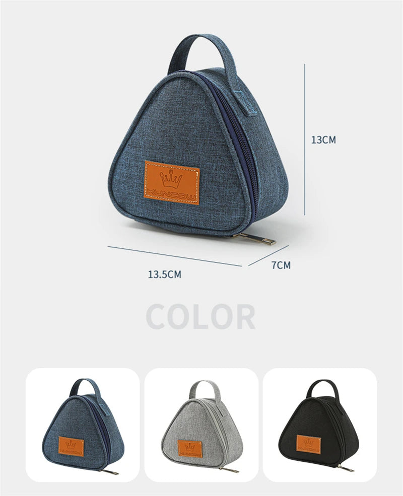 Mini Triangular Insulation Bag Aluminum Foil Thermal Cooler Lunch Tote Student Rice Ball Bag Lunch Box Bento Lunch Carry Bags