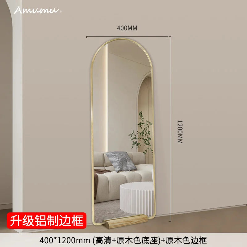Funky Floor Mirror Standing Bathroom Bedroom Luxury Long Men Full Body Modern Mirror Decoration Espelhos Living Room Decorations