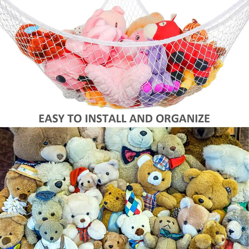 S/M/L Cute Children Bedroom Toys Hammock Net Stuffed Animals Toys Hammock Net Organize Storage Mesh Holder swing Storage Boxes