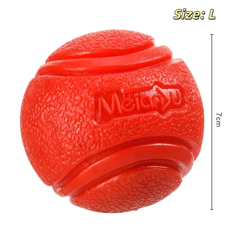 Pet Dog Toys Dog Ball Dog Bouncy Rubber Solid Ball Resistance to Dog Chew Toys Outdoor Throwing and Recovery Training for Dogs
