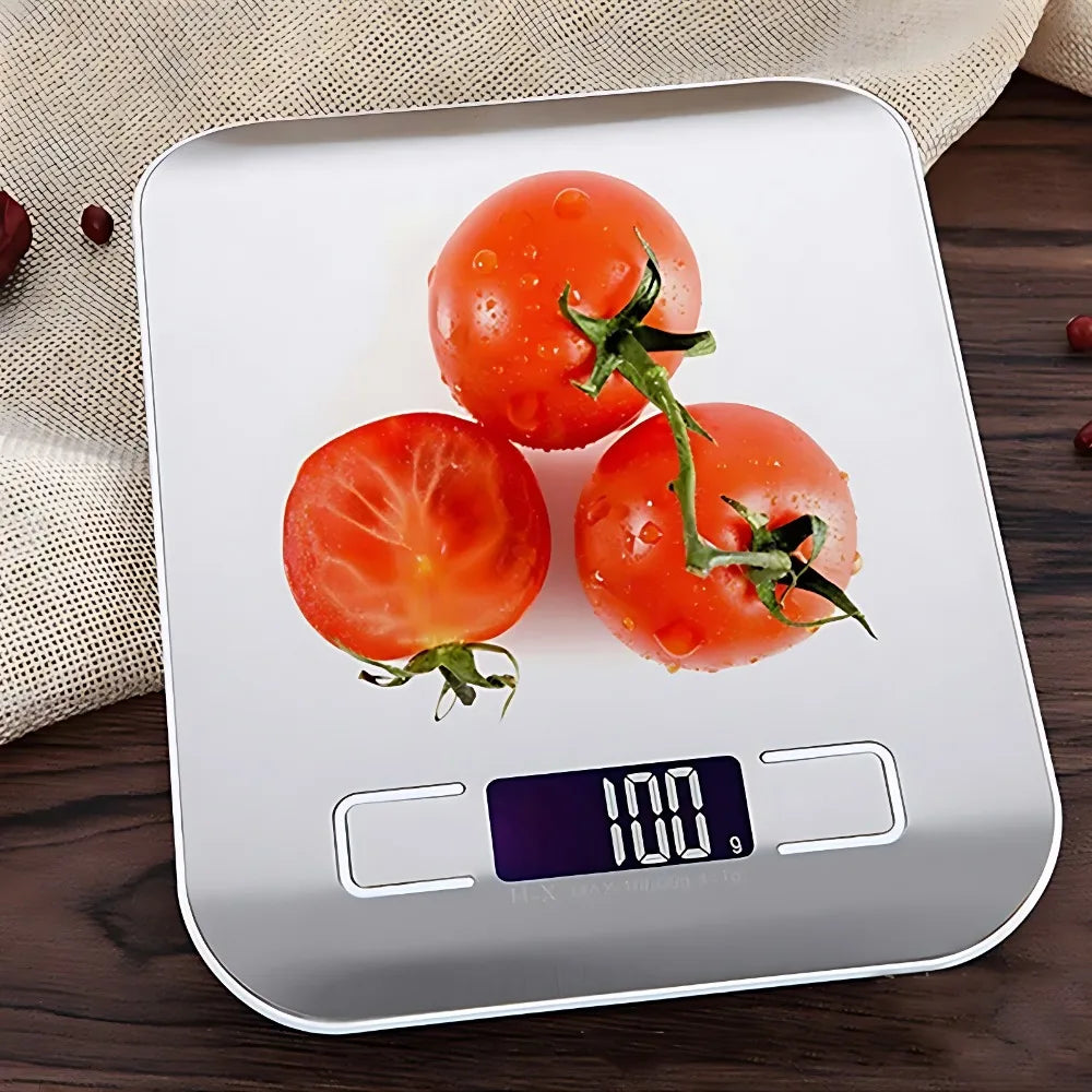 5/10KG Kitchen Scale Stainless Steel Portable Food Scale LCD Electronic Scales Jewelry Baking Weight Digital Scale 0.1g
