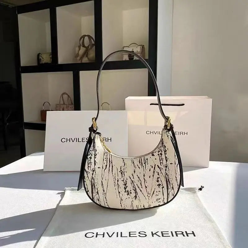 Women's Bag Niche Design Handbag 2025 New Versatile Baguette Armpit Bag with High-end Feel