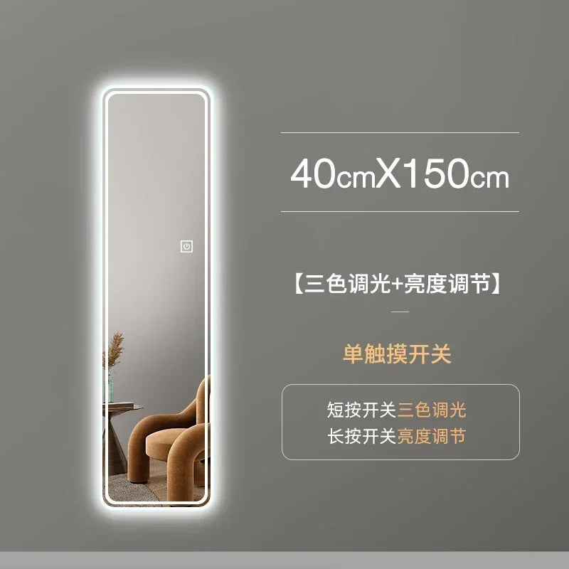 Bathroom Mirror Aestheti Full Length Hallway Large Floor Mirror Quality White Espelho Redondo Home Decorating Itemson sale