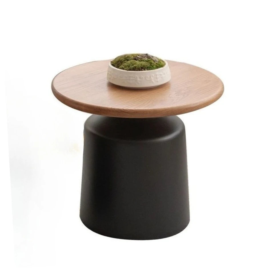 Cream style Martini coffee table, living room, small household, simple iron round shape