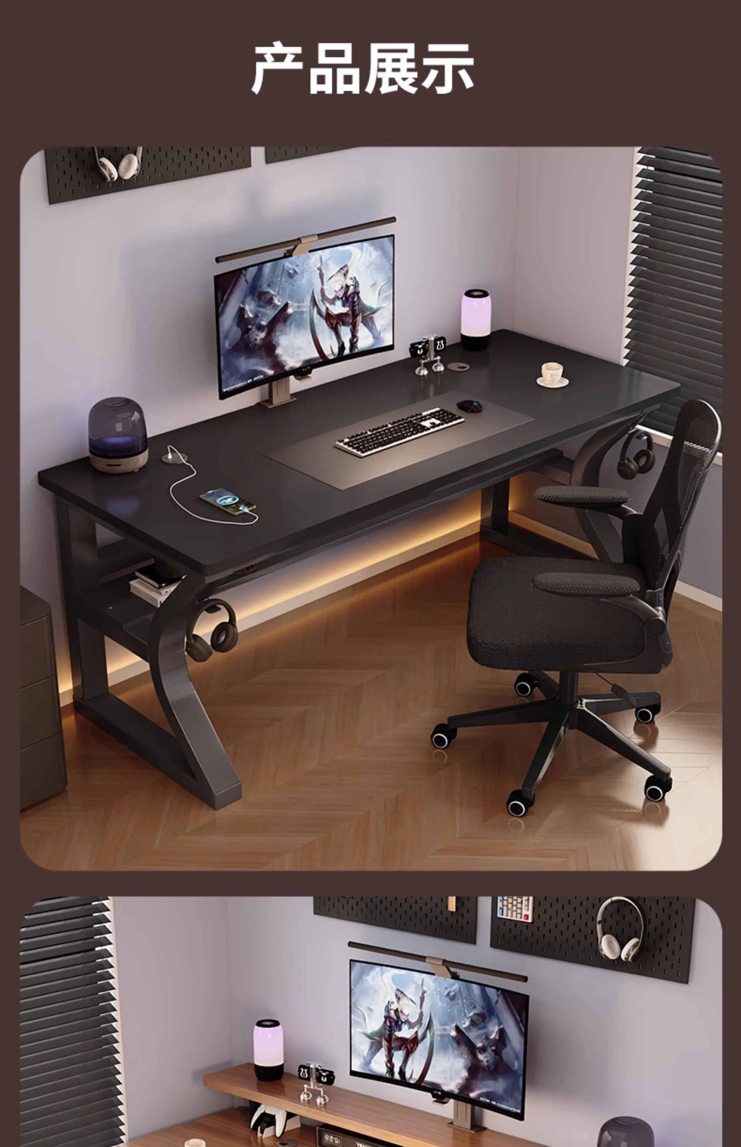 Wooden Designer Modern Office Desks Luxury Home Writing Large Laptop Computer Desks Gaming Standing Escritorio Furniture