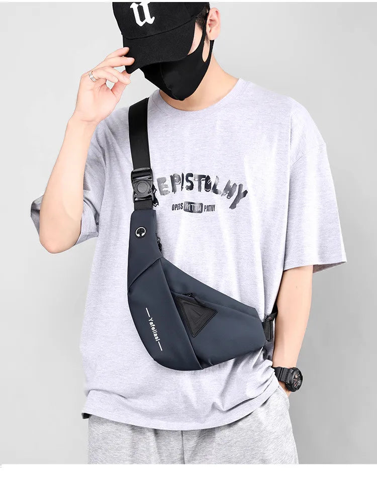 sling chest bag small shoulder bag husband messenger bag for men boy mini travel bag cross body bags anti theft mobile phone bag