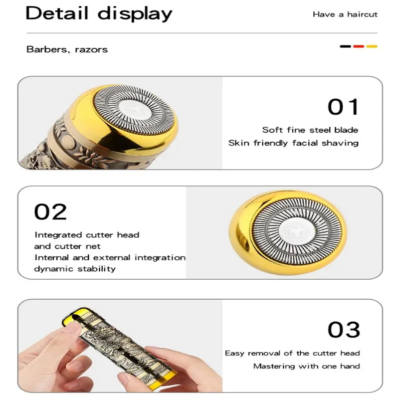 T9 3-In-1 men's electric shaver rechargeable beard trimmer trimming nose ear hair trimmer family travel cordless shaving razor