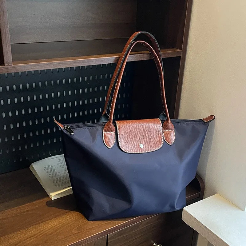 Women's shoulder bag new large-capacity tote bag armpit bag female Longxiang bag fashionable handbag