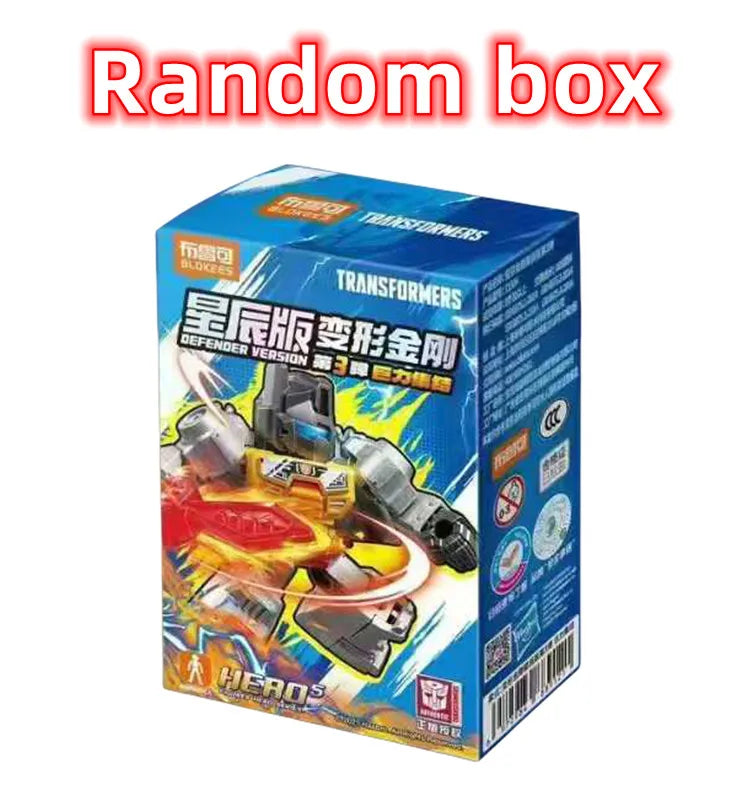 Original BLOKEES Defender Version 1-4 Transformer Building Blocks Toys 5.5cm Mini CORONATION Starscream Bumblebee Action Figure