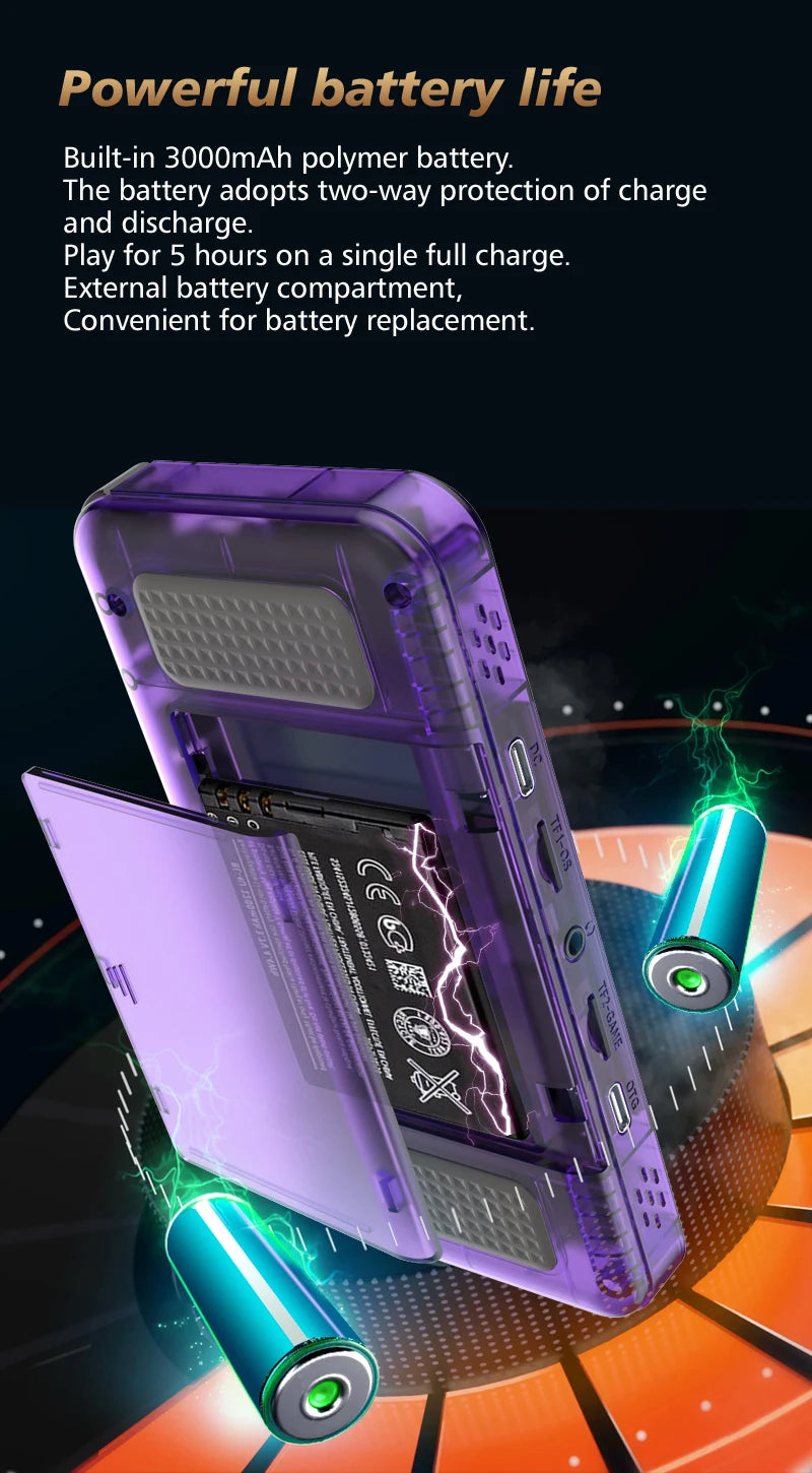 R36H open-source retro handheld game console cross-border Linux system 3.5-inch IPS full fit high-definition screen