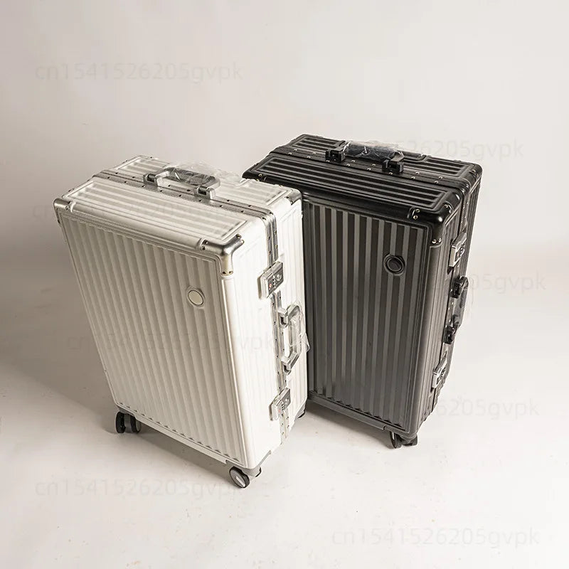 20/24 Inch Large Capacity PC Rolling Luggage Case TSA Combination Lock Business Metal Frame Travel Suitcase on Wheels Travel Bag