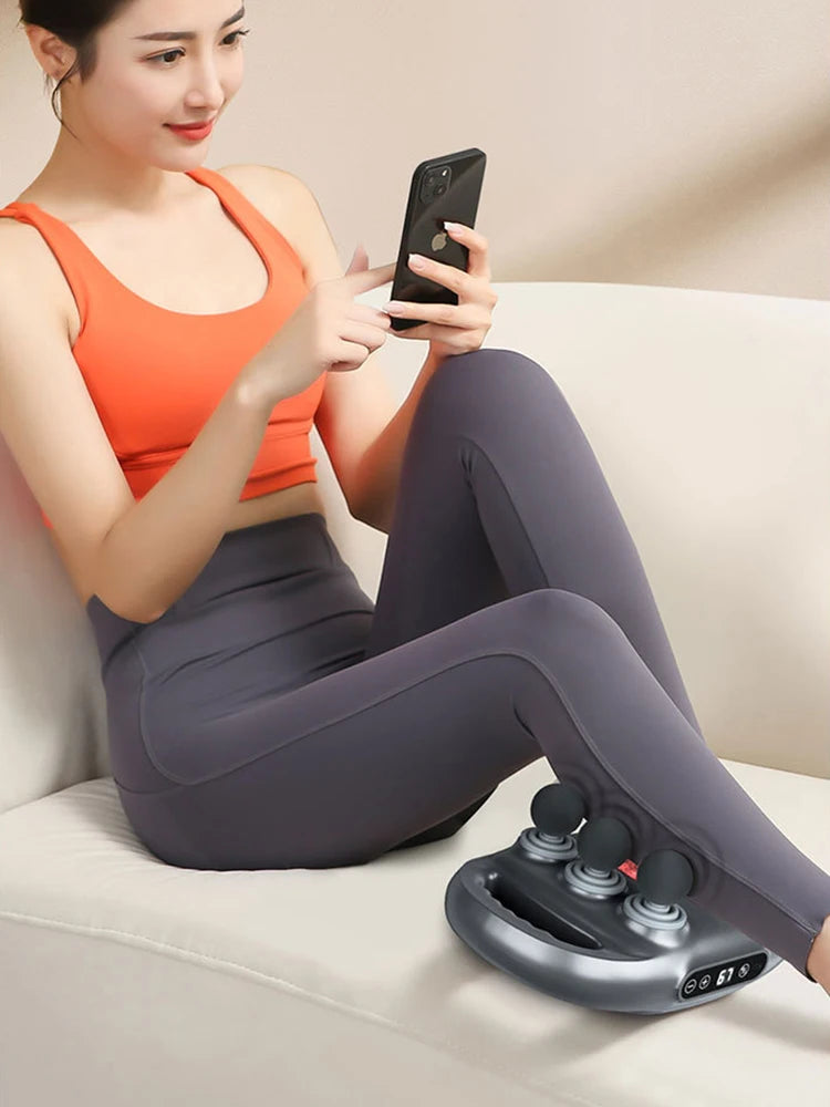 6+12-Head Deep Muscle Massager Gun High-Frequency Vibration Fascia Therapy with for Relaxation And Back Pain Relief