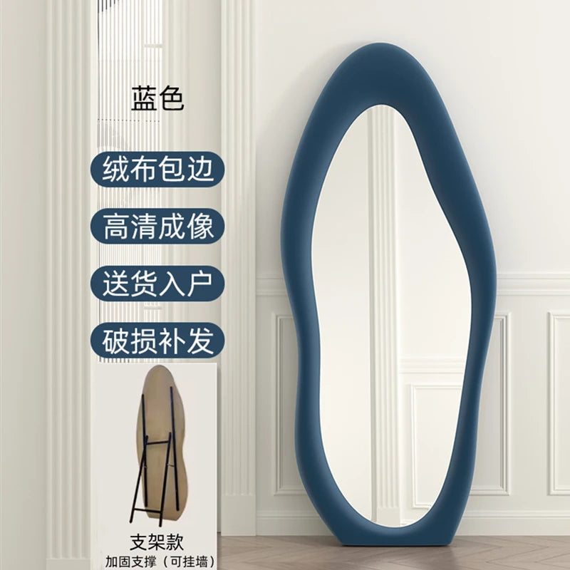 Oval Bed Room Mirrors Full Body Standing Nordic Design Luxury Mirrors Full Body Living Room Espejos Decorativos Room Decoration