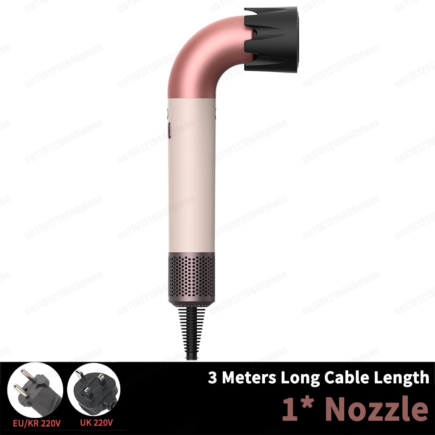 1400 Watt High Speed Hair Dryer 2.7 Meters Long Cord Hair Blower Quick Drying Ion Secadora Para Cabello With Styling Diffuser