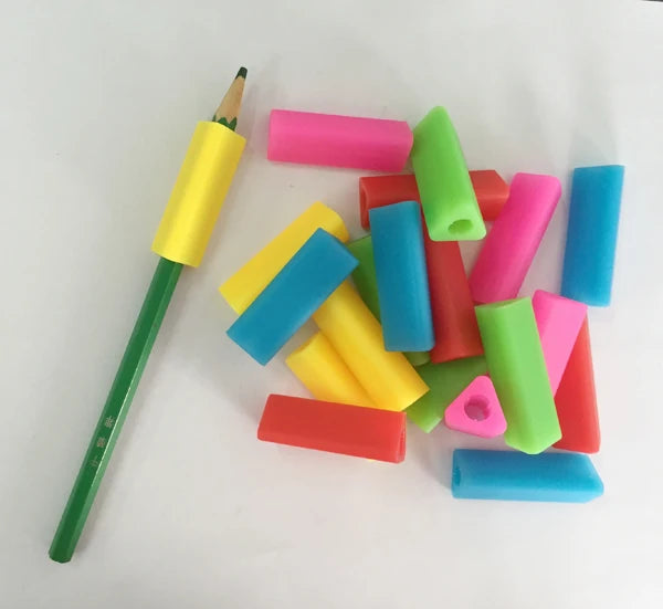5PCS Silicone Pencil Topper Fun Silicone Baby Teether Pencil Cap Sensory Toy for Kids Children Autism ADHD Chew Tools