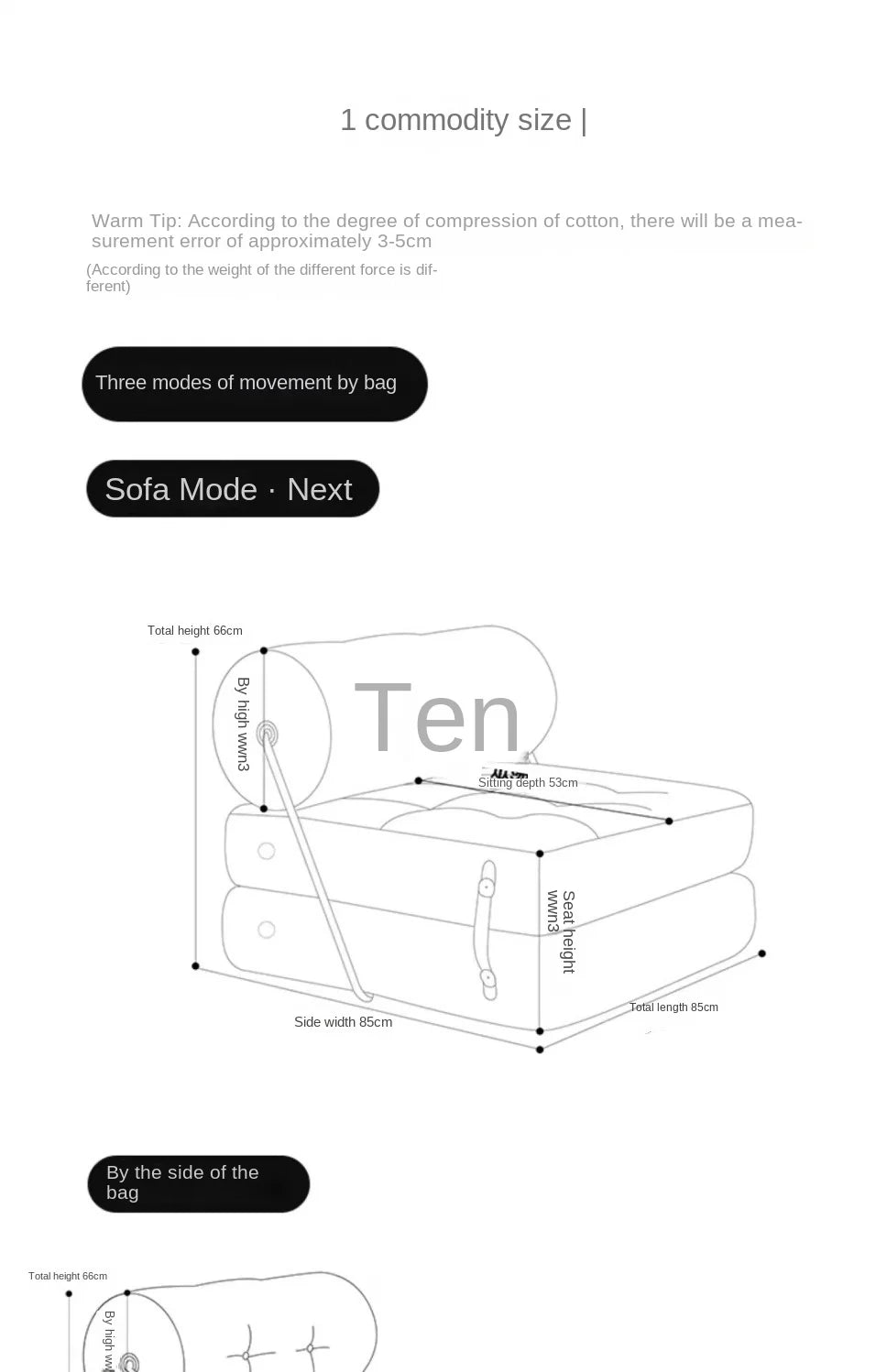 X&D Cream Style Lamb Fleece Leisure Folding Sofa Bed Fold Dual Use Single Small Unit Living Room Balcony Leisure Sofa Lazy Sofa