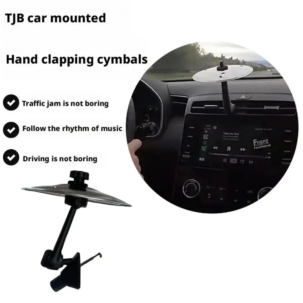 Universal Mini Drums Colliding With Cymbals Vent Decoration For Car Rugged Automotive Interior Accessories Crash Proof Design