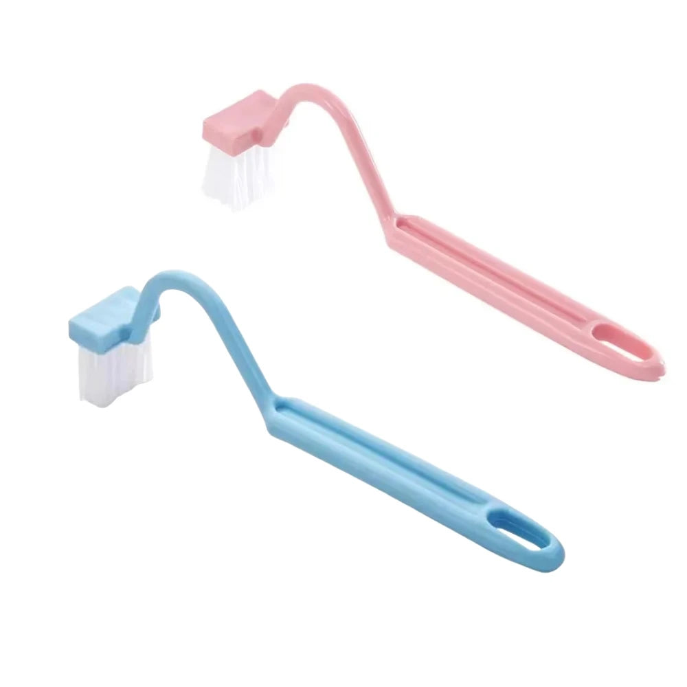 Toilet Brush S Shape Portable Toilet Cleaner Curved Edge Corner Handle Bathroom Supplies Cleaning Household Tools Accessories
