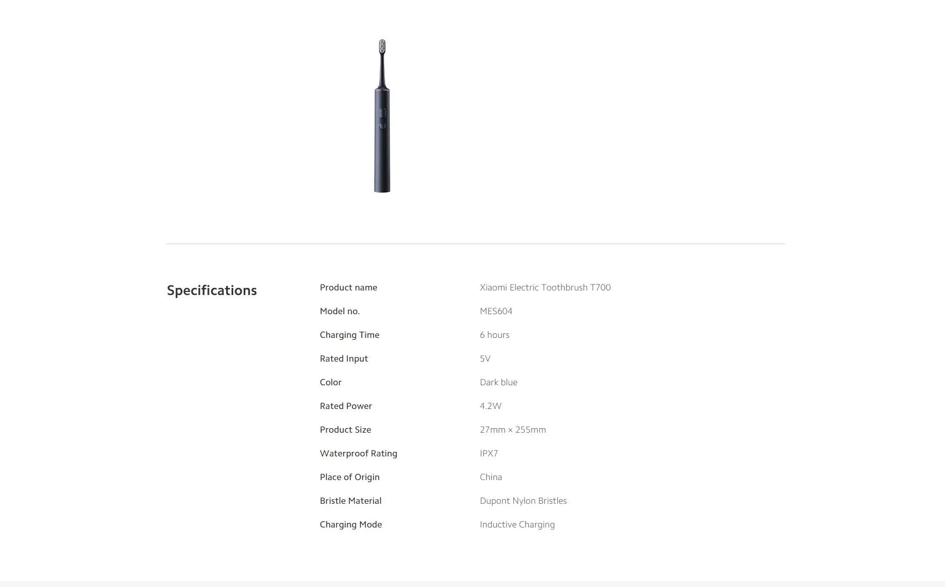 XIAOMI MIJIA T700 Sonic Electric Toothbrush Teeth Whitening Ultrasonic Vibration Oral Cleaner Brush Smart APP LED Display