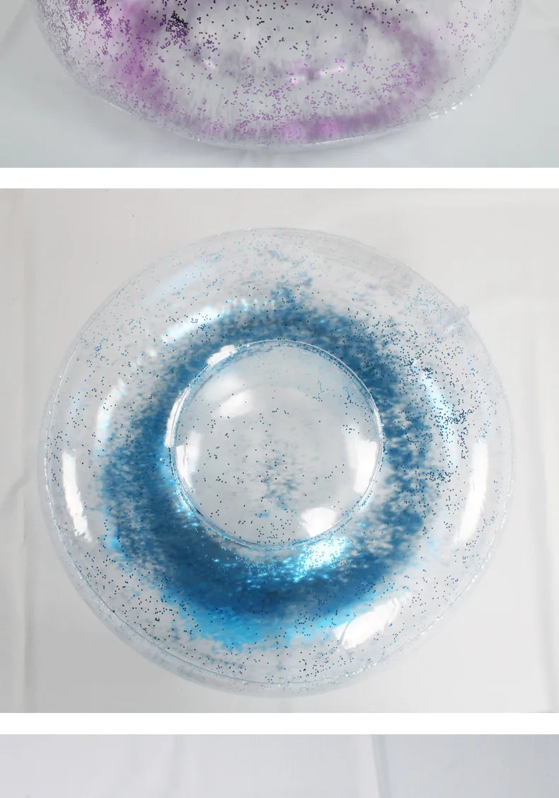 K-STAR Spot Inflatable Home Lazy Sofa Transparent Sequin Lounge Chair Portable PVC Inflatable Sofa Outdoor Portable New Hot 2024