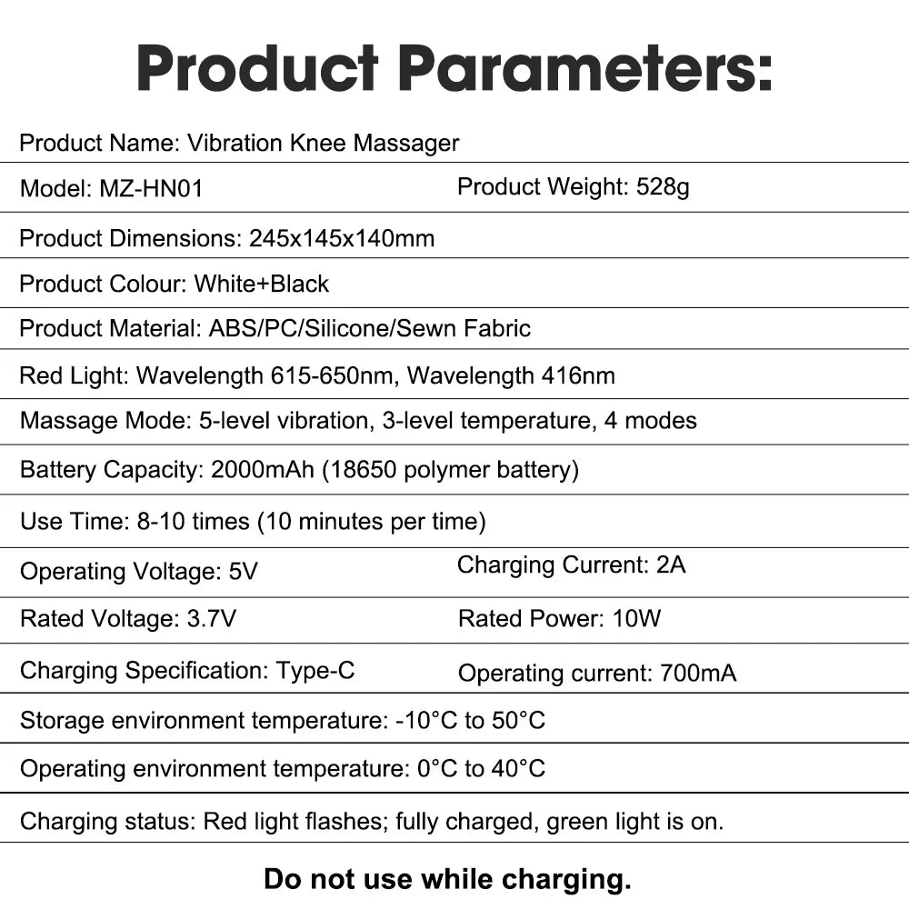 Electric Infrared Hot Comnpress Knee Massage Air Pressure Vibration Physiotherapy Massage Instrument Knee Joint Rehabilitation