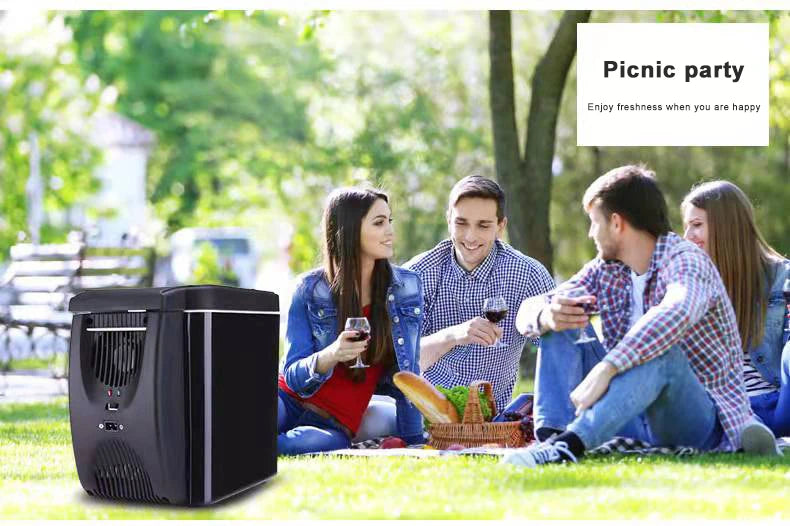 6L Portable Vehicle Refrigerator Mini Car Fridge Incubator Use For Cooling Heating Truck Dormitory Beauty Maquillage