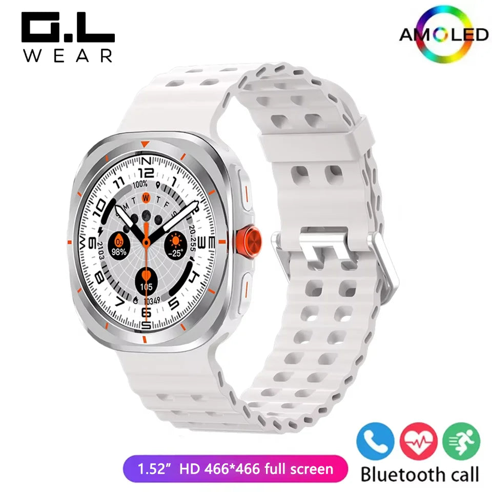 G.L Wear 2025 New Men's Smart Watch 1.52 Inch Bluetooth Talk Sports Fitness Pedometer Woman Smart Watch