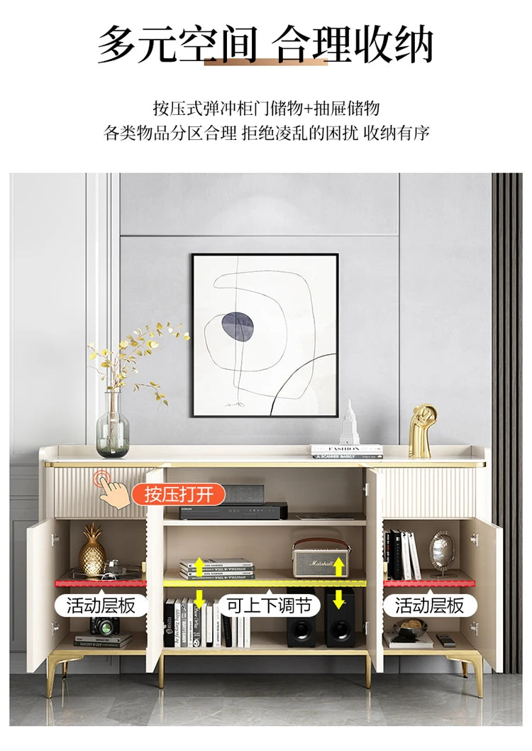 Large Household Living Room Cabinets European Metal Legs Glam Luxury Living Room Cabinets Nordic Modern Szafka Vintage Furniture