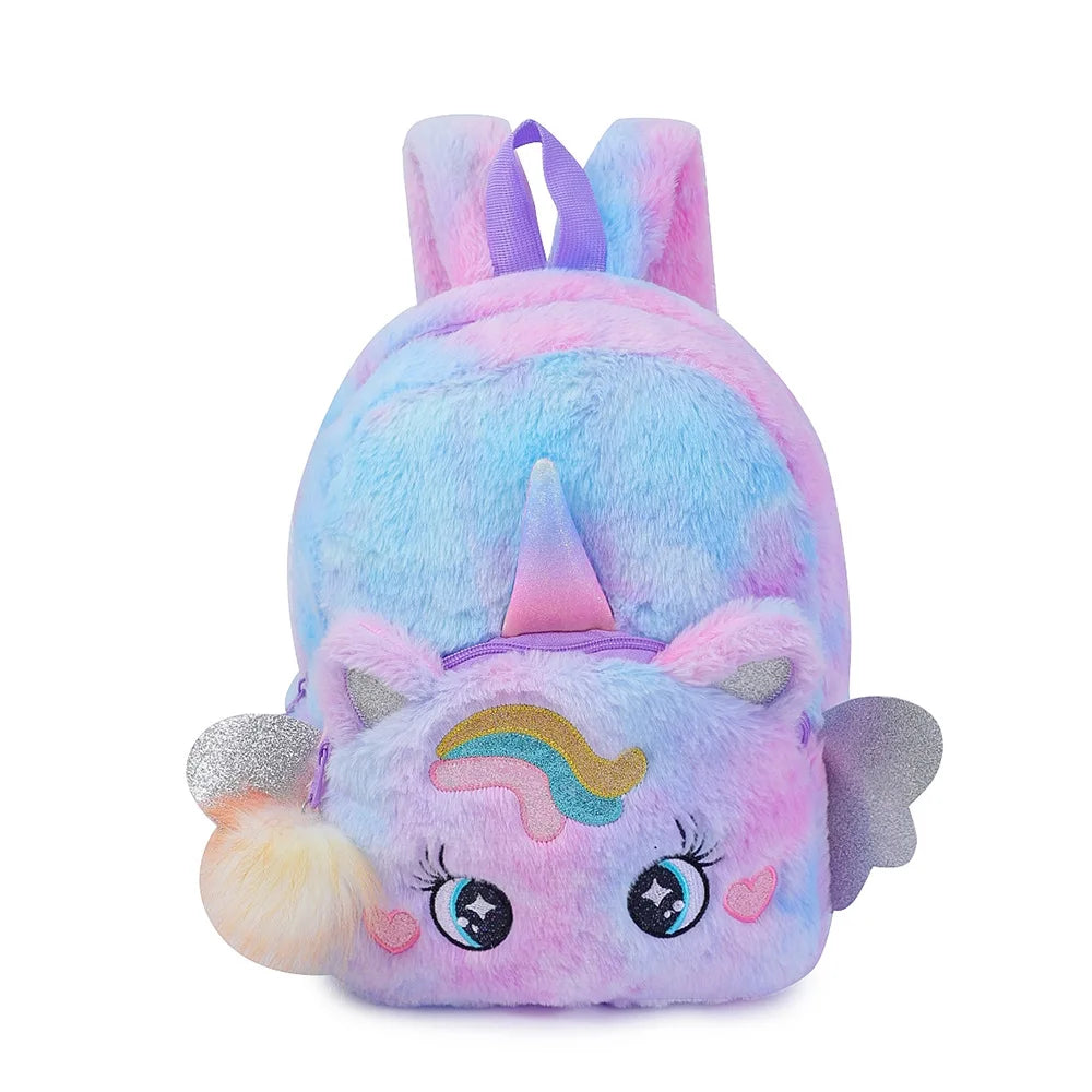 Personalized Custom name Embroidered Newborn letter Nursery Baby Unicorn tie dye backpack  Bag Gifts for Boy Girl children