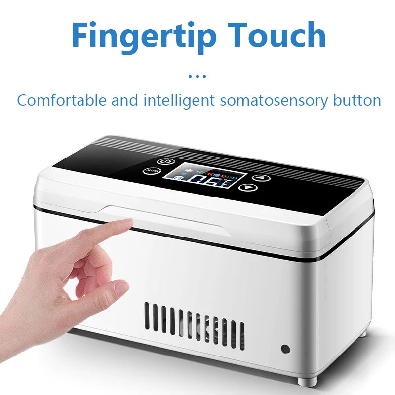 Insulin Cooler Portable Refrigerator USB Charging Medication Low-Temperature Storage Box Small Car Refrigerator  For Family