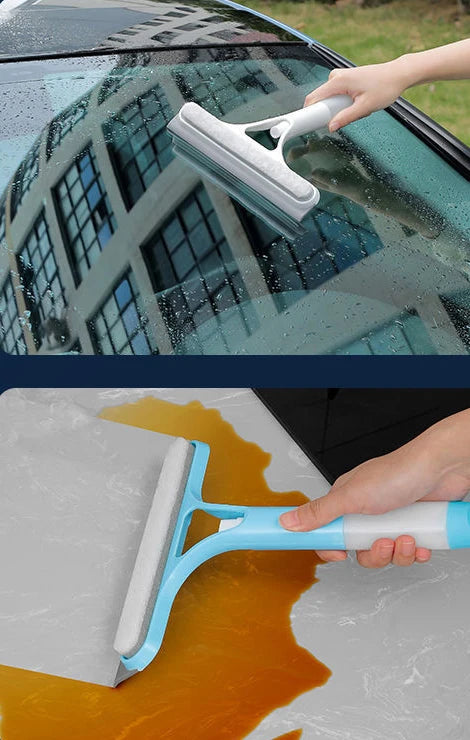 Car Scraper Window Cleaner Wiper Muitifunctional Glass Brush Silicone Squeegee for Car Household Cleaning Tools