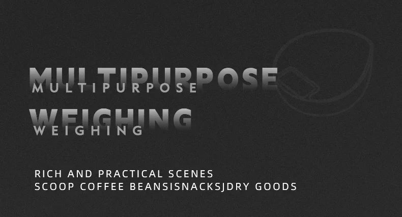 MUVNA Electronic Scale Bean Tray Espresso LED Weighing 0.1g ABS Electronic ScaleHigh Precision Measures Black Beige