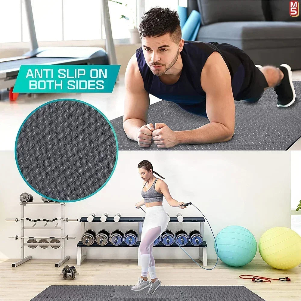 Massage Cushion EVA Foam Puzzle Exercise Mat for Home Gym, Interlocking Gym Floor Mats with Non-Slip Surface Acupressure Mat