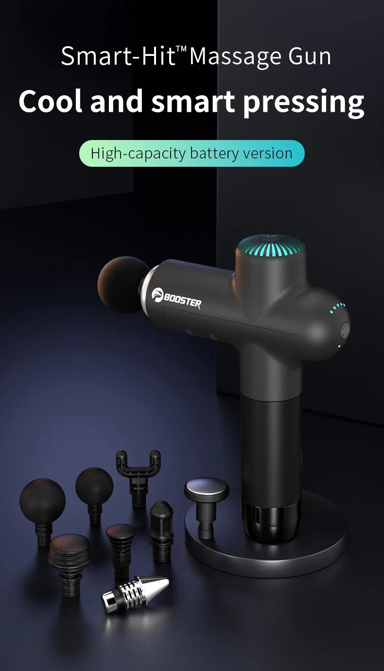 Booster Massage Gun Electric Neck Massager 7.4V  Smart Hit Fascia Gun for Body Massage Relaxation Fitness Electric Muscle Massag